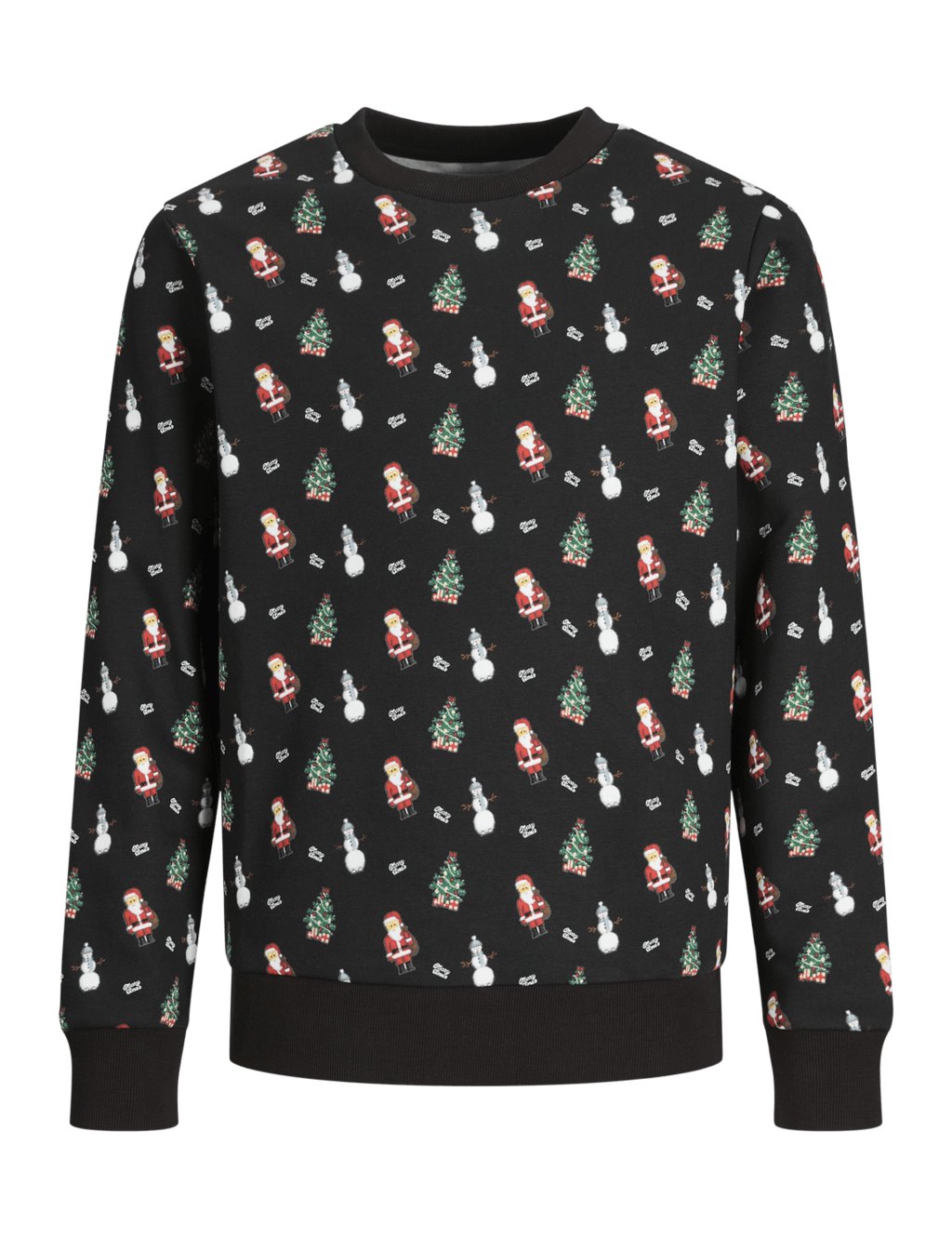 Cotton Rich Christmas Print Sweatshirt 8 16 Yrs JACK JONES JUNIOR M S