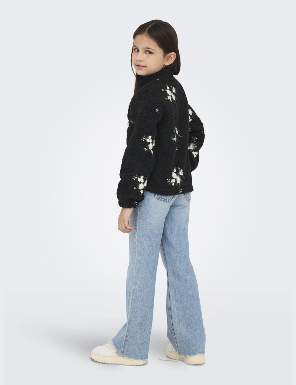 Borg Fleece Embroidered Floral Jacket (7-14 Yrs) 5 of 8