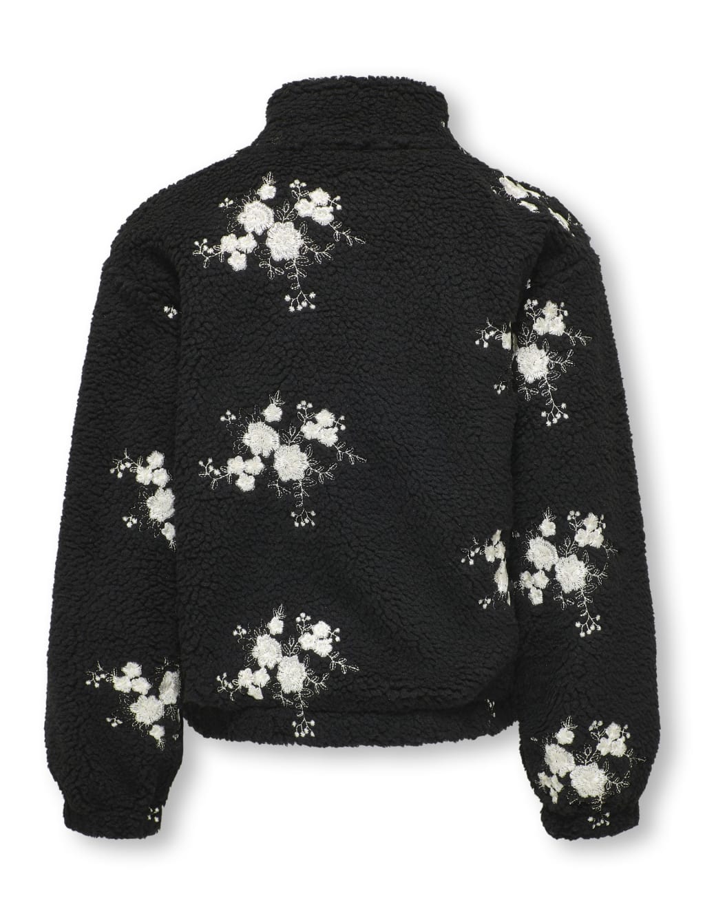 Borg Fleece Embroidered Floral Jacket (7-14 Yrs) 7 of 8