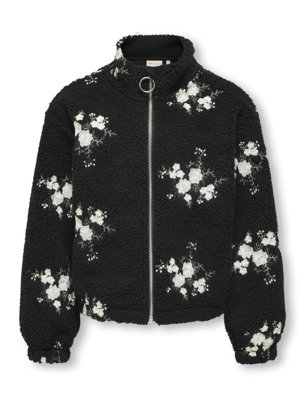 Borg Fleece Embroidered Floral Jacket (7-14 Yrs) 2 of 8