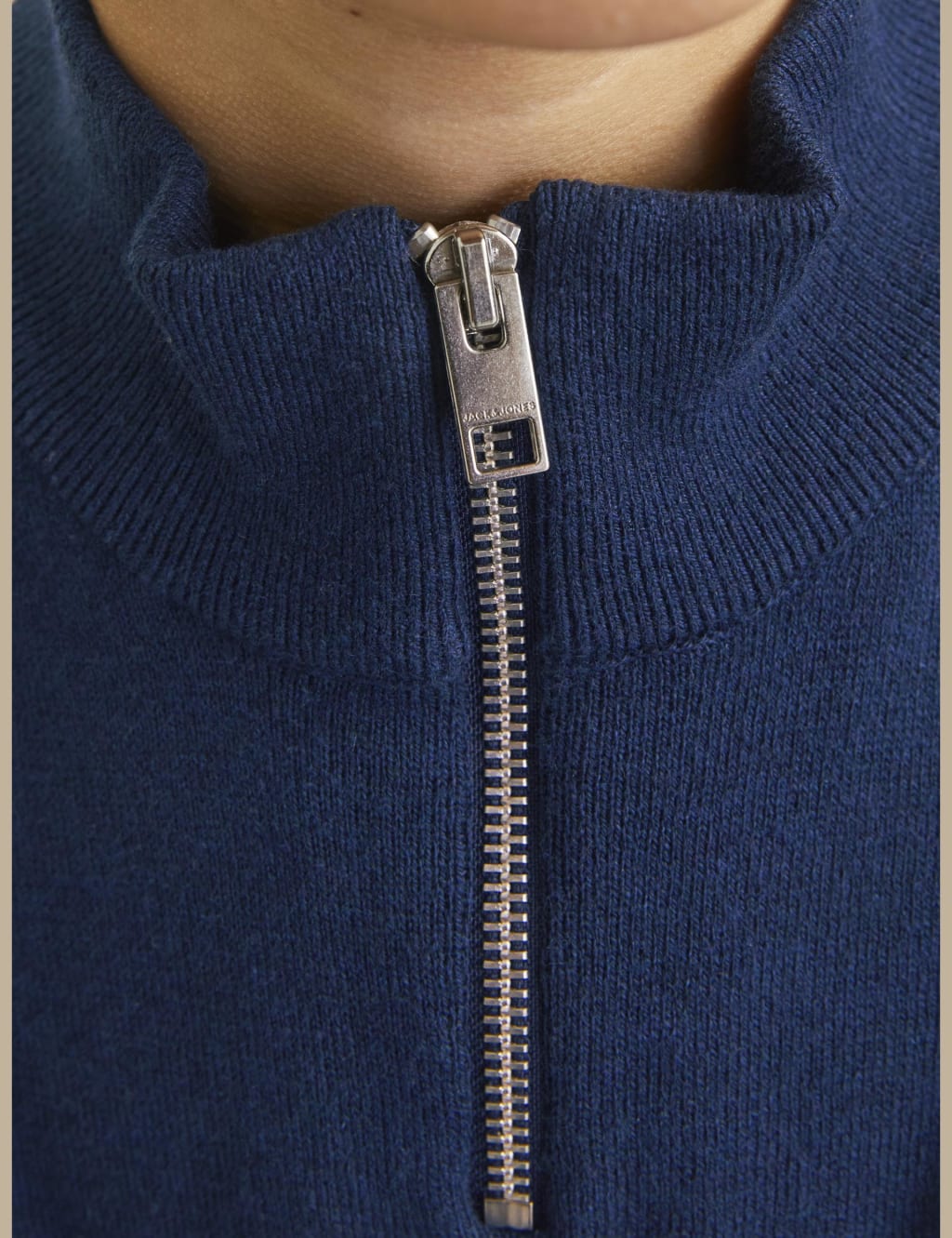Cotton Rich Half Zip Knitted Sweatshirt (8-16 Yrs) 6 of 7
