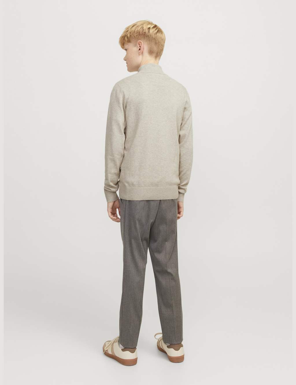 Cotton Rich Half Zip Knitted Sweatshirt (8-16 Yrs) 4 of 7