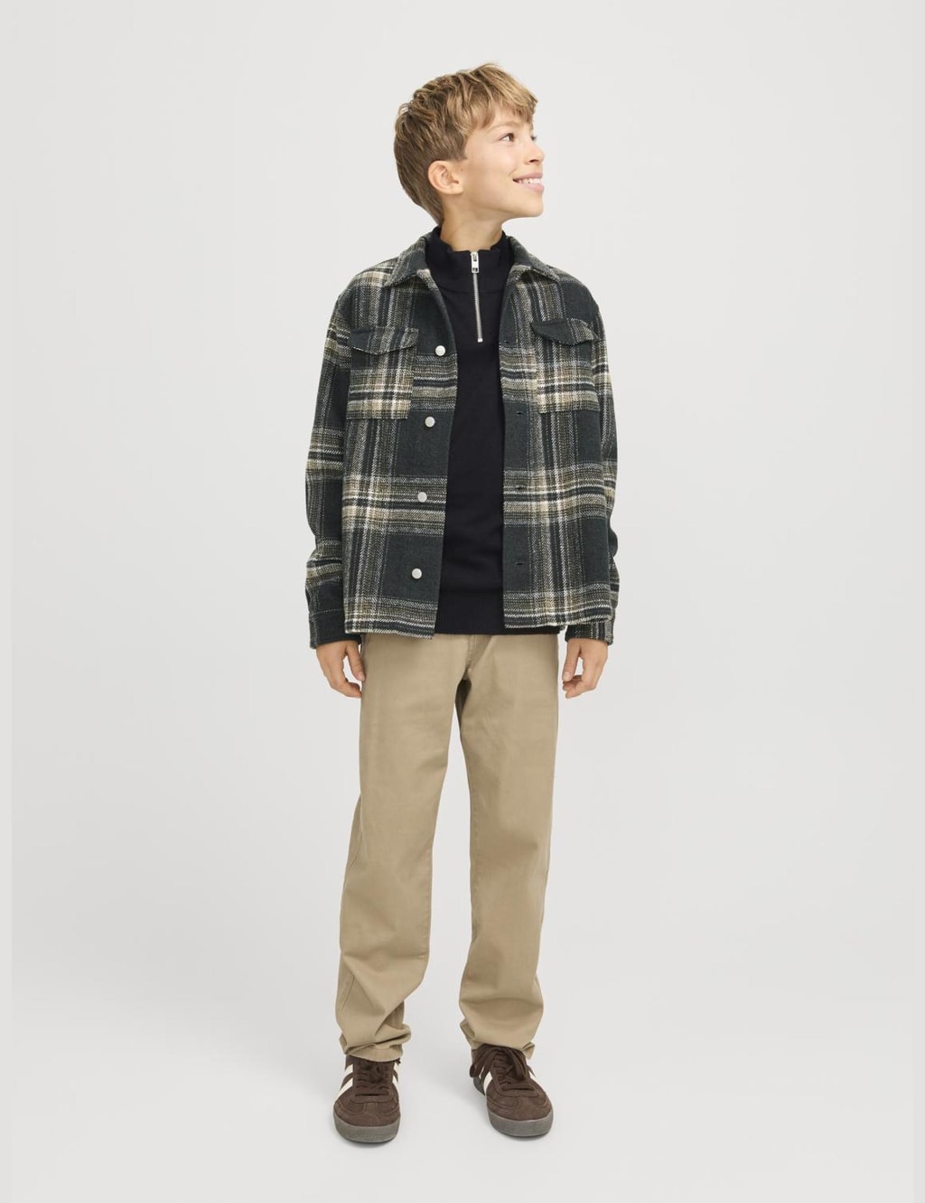 Cotton Rich Half Zip Knitted Sweatshirt (8-16 Yrs) 4 of 7