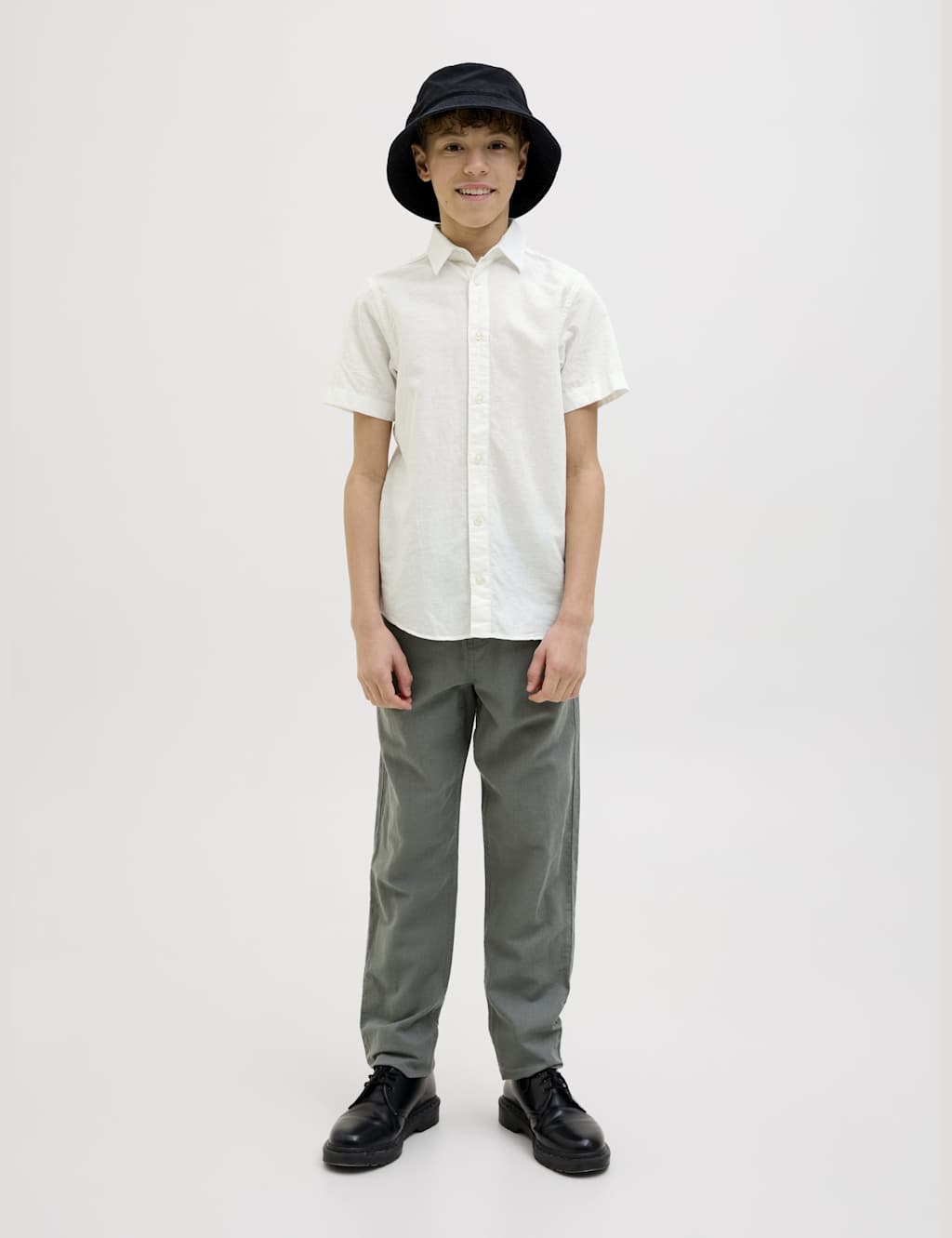 Cotton Rich Short Sleeve Shirt (8-16 Yrs) 3 of 7