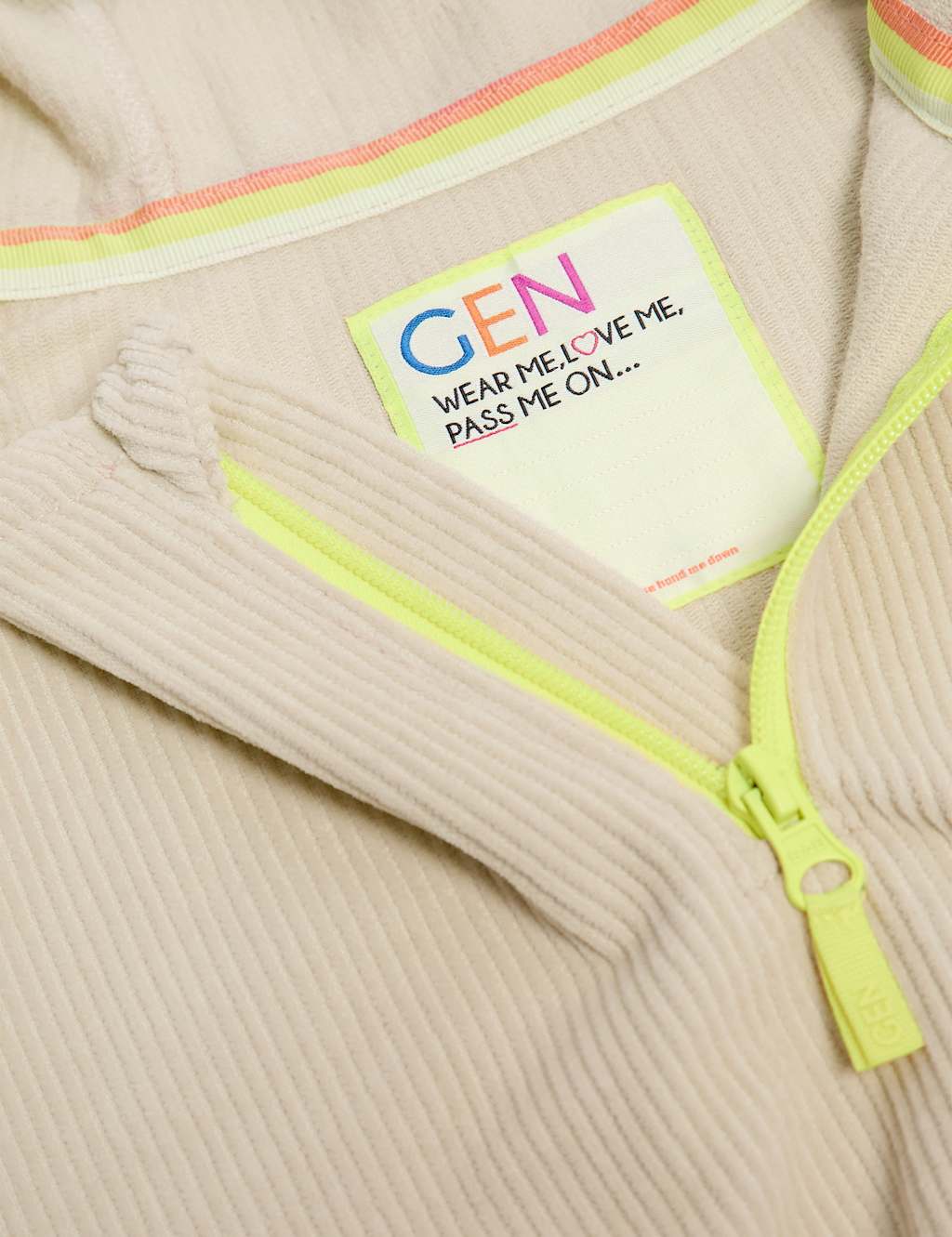 Cord Half Zip Hoodie (2-8 Yrs) 3 of 5