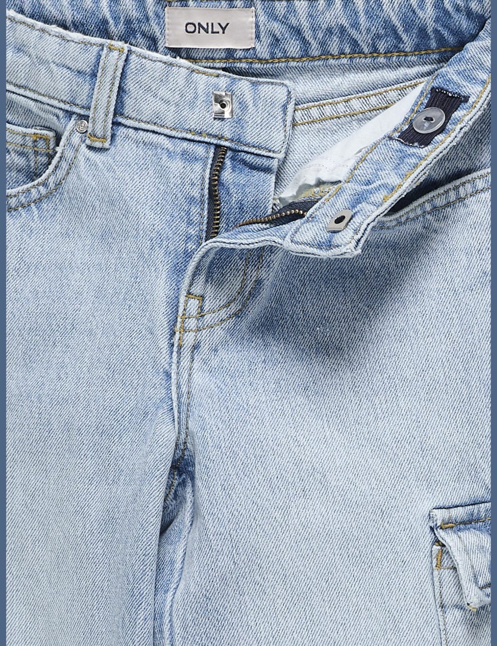 Relaxed Denim Cargo Jeans (8-14 Yrs) 3 of 7