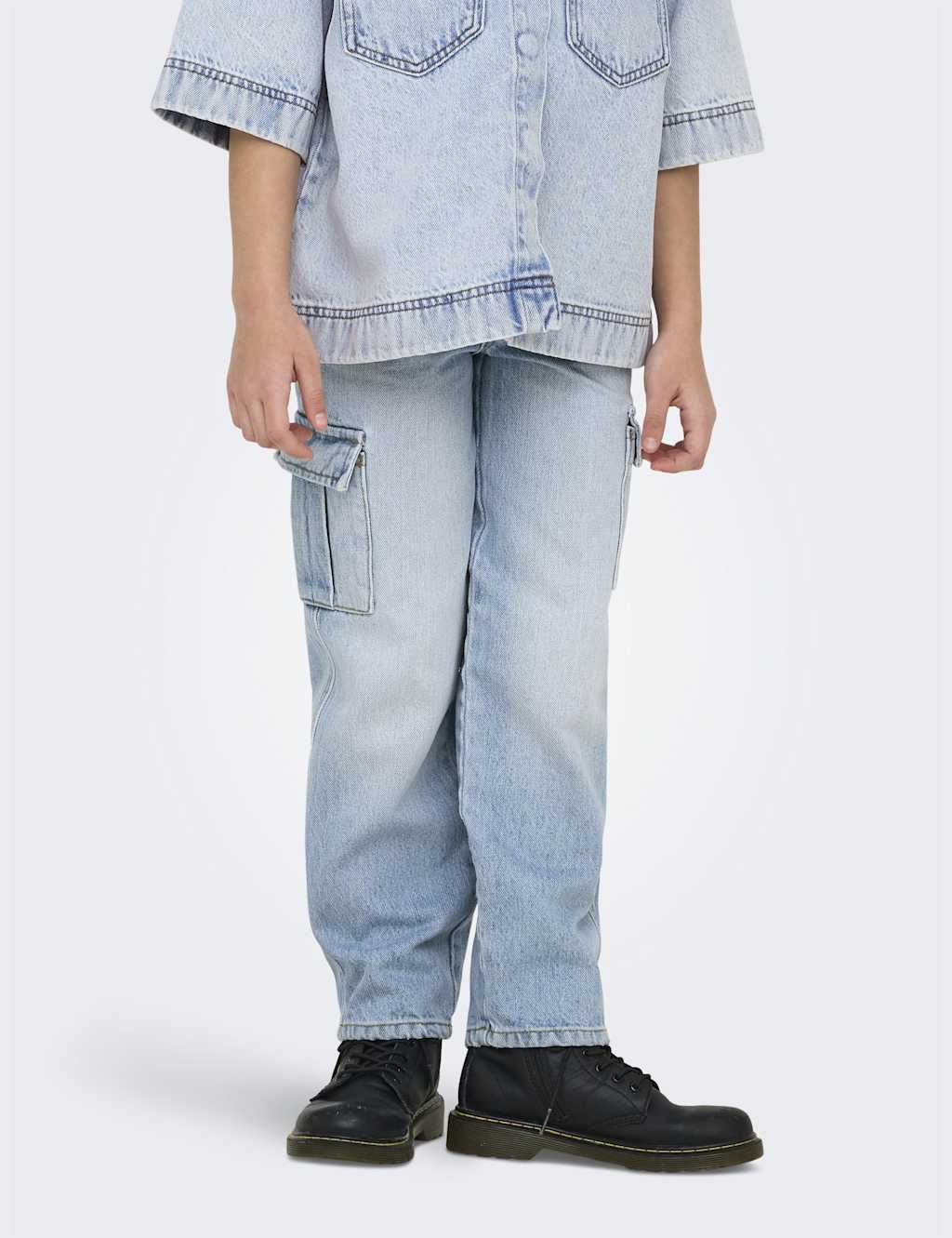 Relaxed Denim Cargo Jeans (8-14 Yrs) 5 of 7