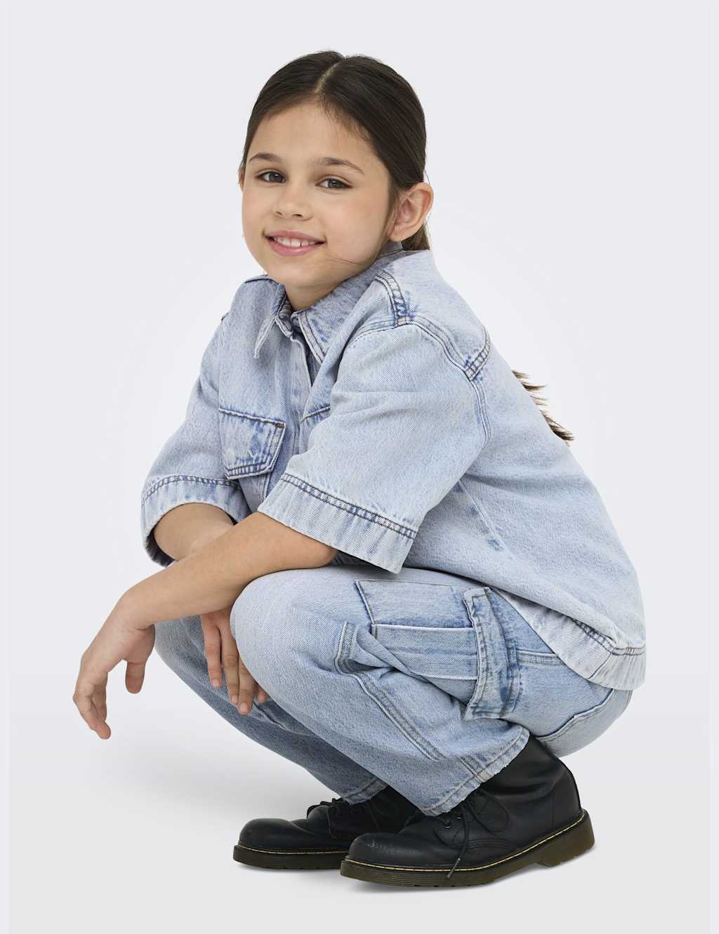 Relaxed Denim Cargo Jeans (8-14 Yrs) 6 of 7