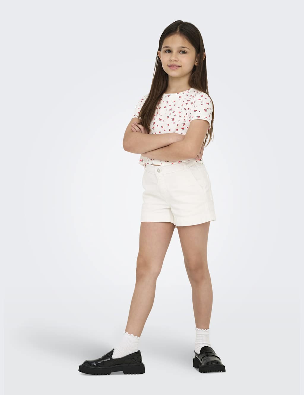 Cotton Rich Floral Cropped Top (7-14 Yrs) 3 of 4