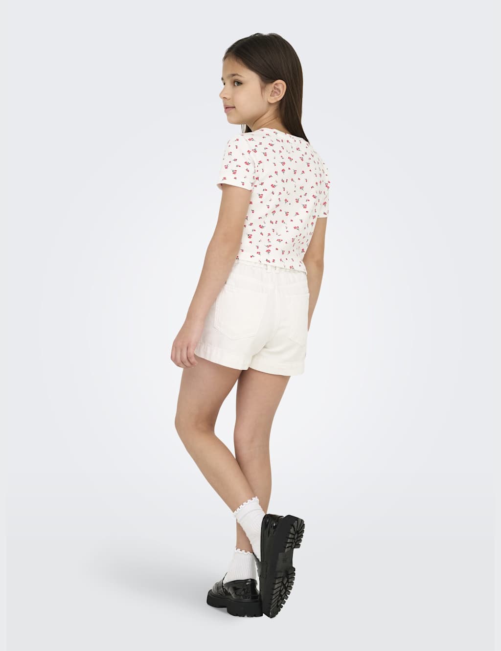Cotton Rich Floral Cropped Top (7-14 Yrs) 4 of 4
