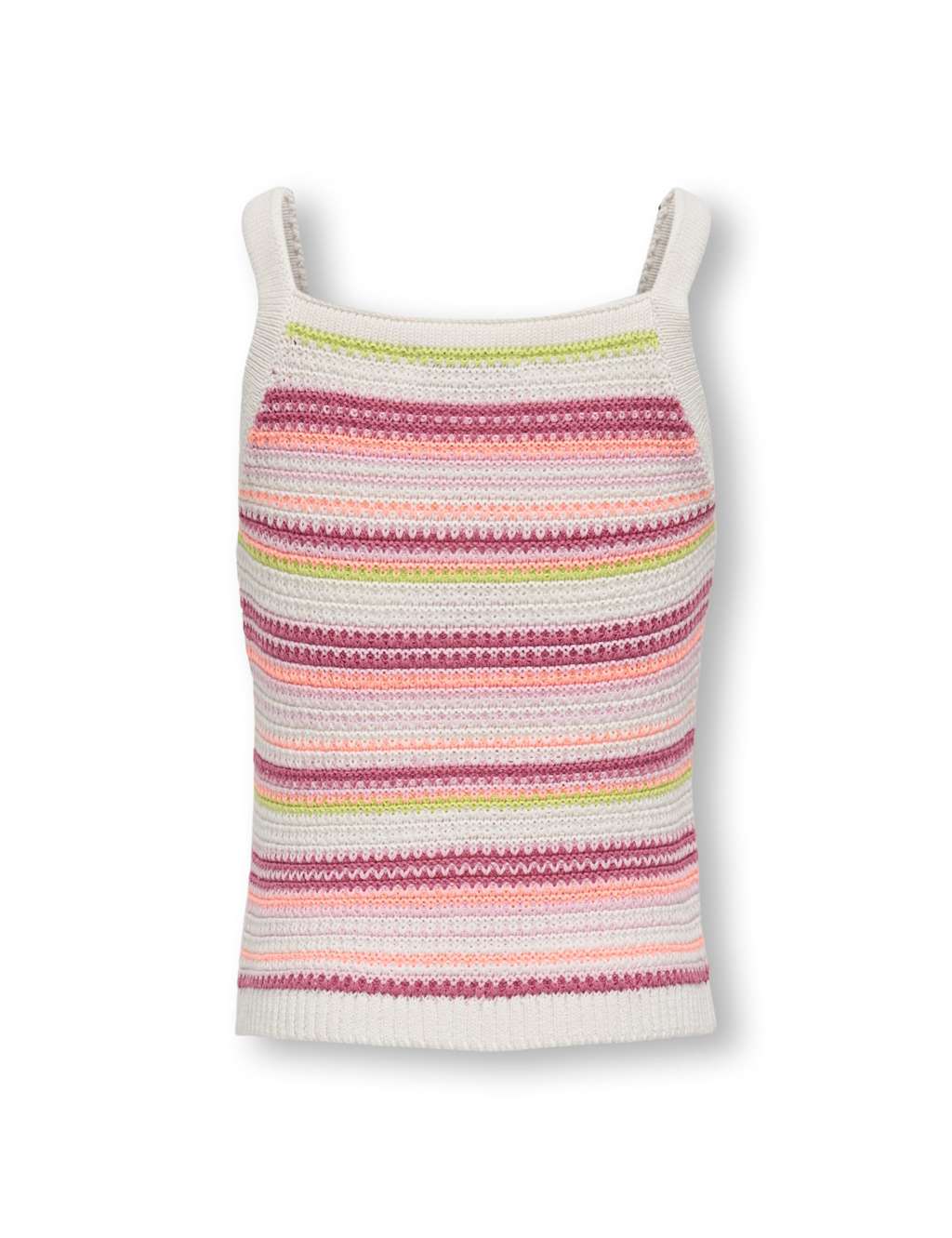 Cotton Rich Striped Crochet Vest (7-14 Yrs) 2 of 4
