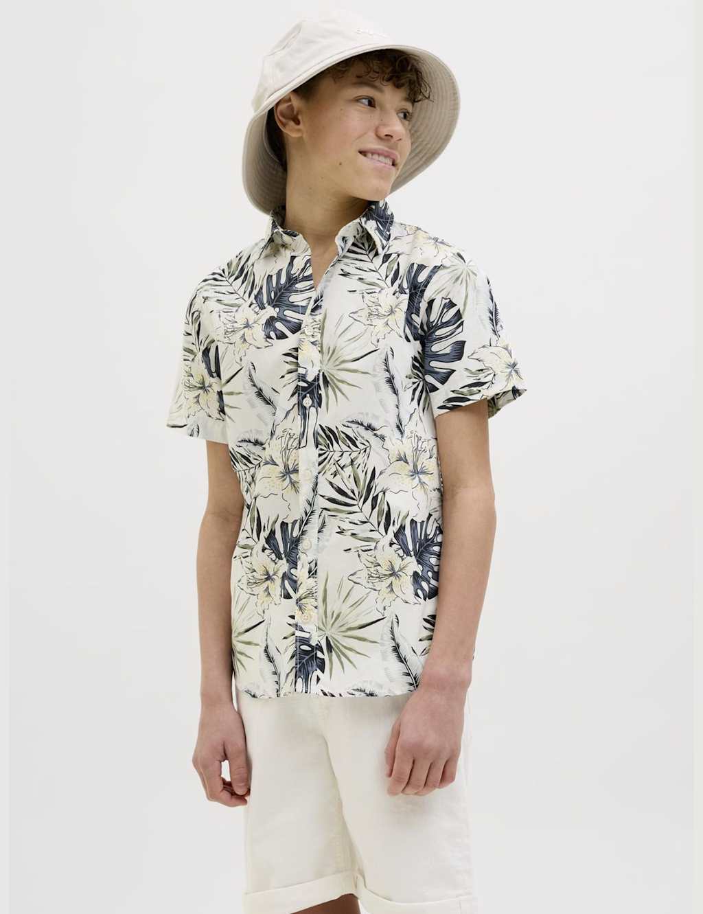 Pure Cotton Printed Shirt (8 Yrs - 16 Yrs) 1 of 7