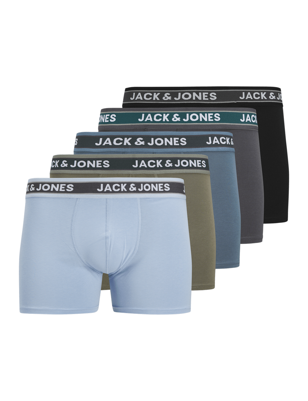 5pk Cotton Rich Trunks (8-16 Yrs) 1 of 1