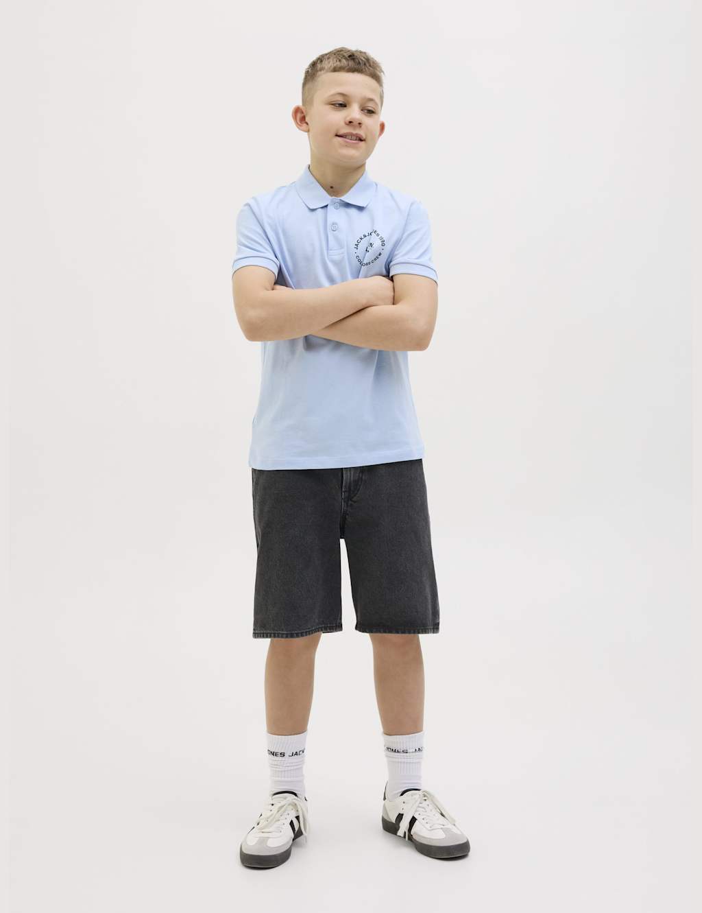Denim Plain Shorts (8-12 Yrs) 3 of 7