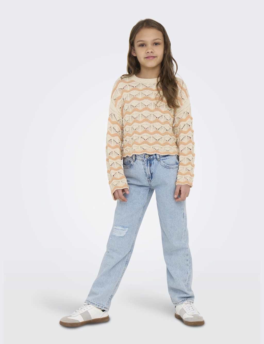 Cotton Blend Patterned Knitted Jumper (7-14 Yrs) 3 of 6