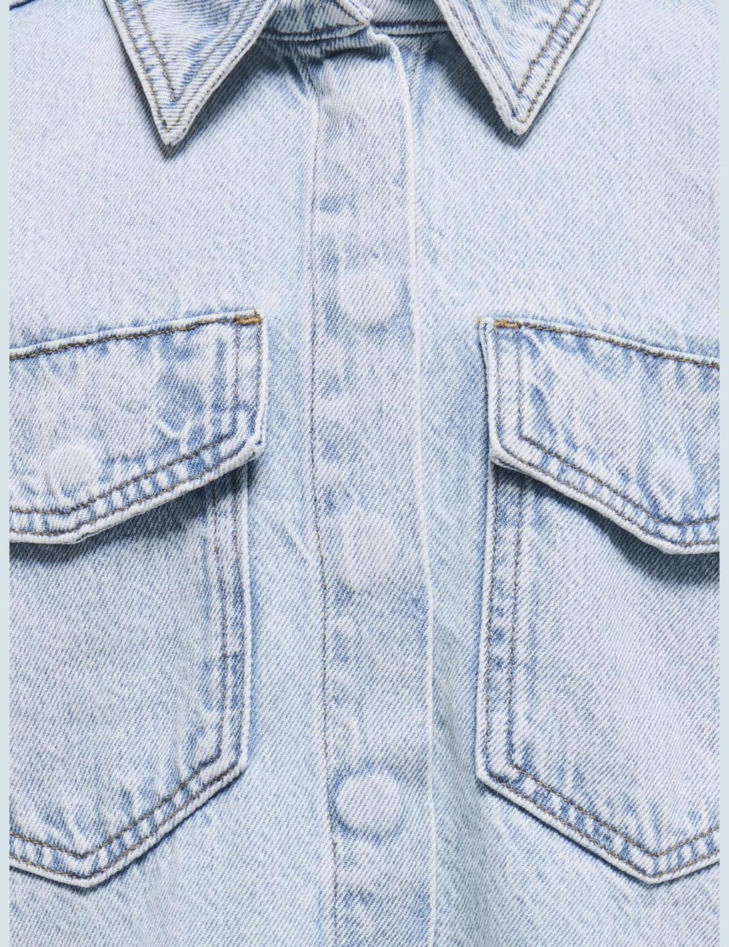 Pure Cotton Denim Denim Oversized Shirt (8-14 Yrs) 7 of 7