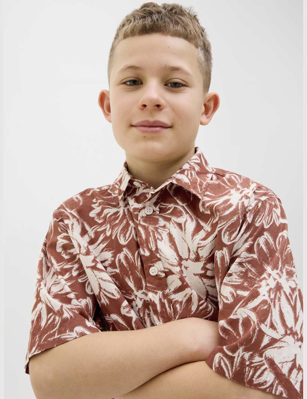 Pure Cotton Patterned Shirt (8-16 Yrs) 5 of 7