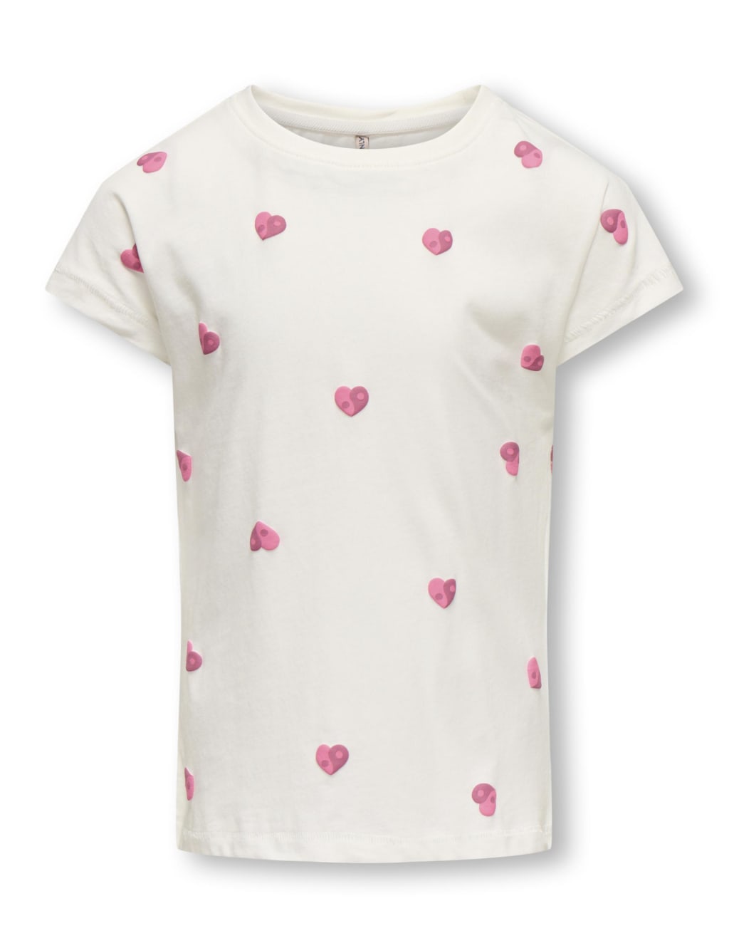 Pure Cotton Hearts Embroidered T-Shirt (7-14 Yrs) 2 of 5
