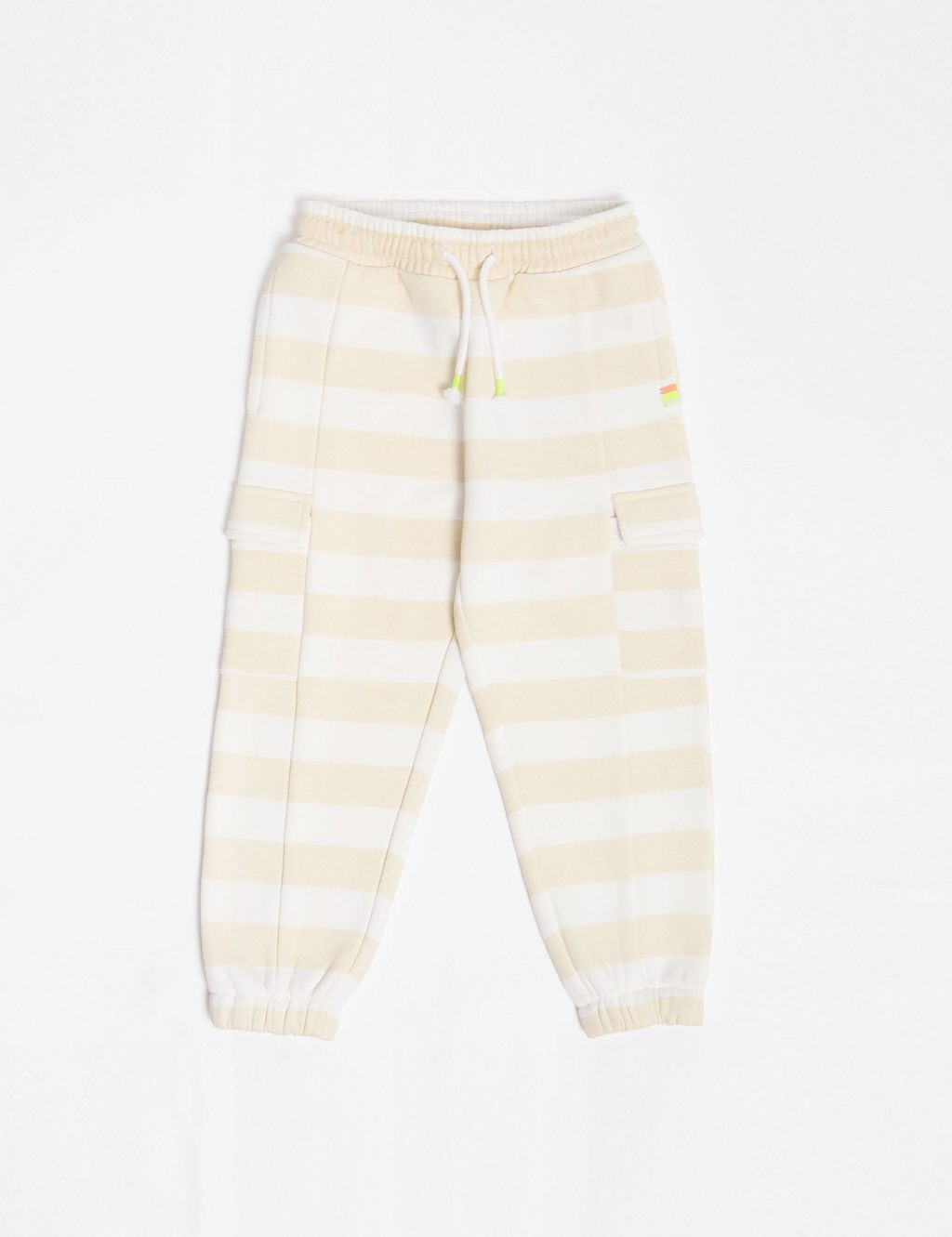 Pure Cotton Striped Joggers (2-8 Yrs) 2 of 5