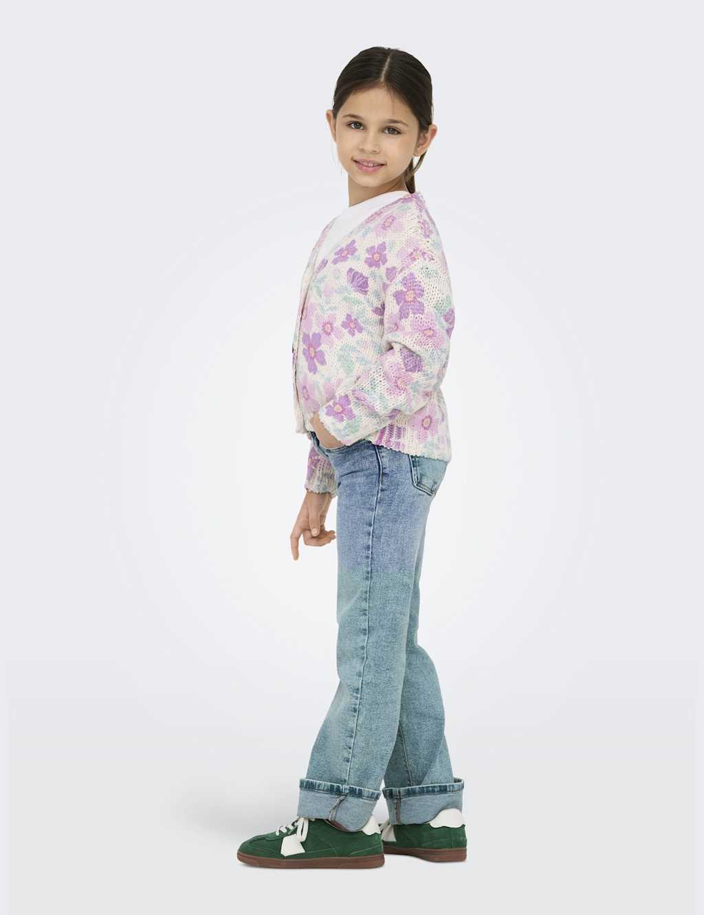 Cotton Blend Floral Cardigan (7-14 Yrs) 3 of 4