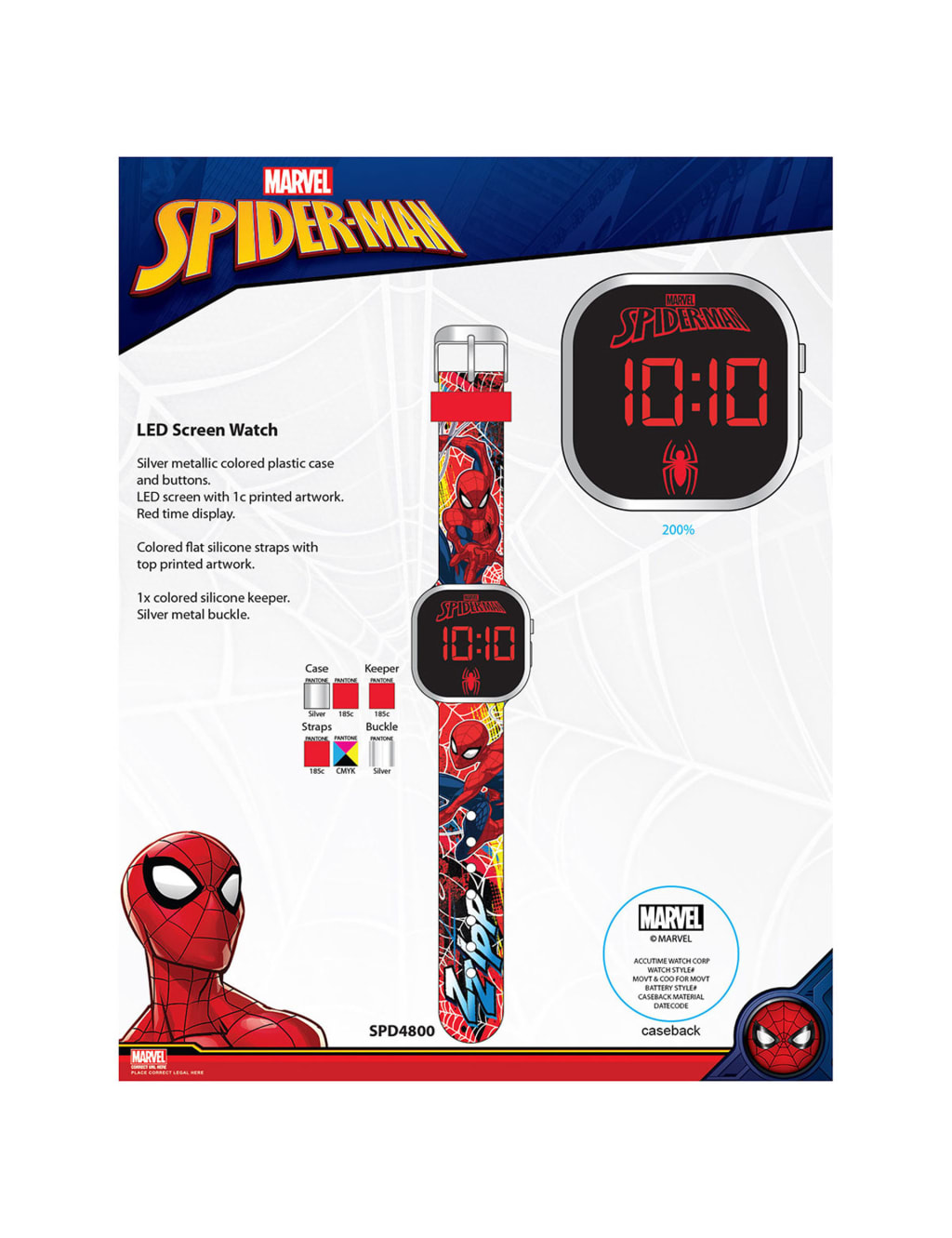 Spiderman watch for 3 year old sales