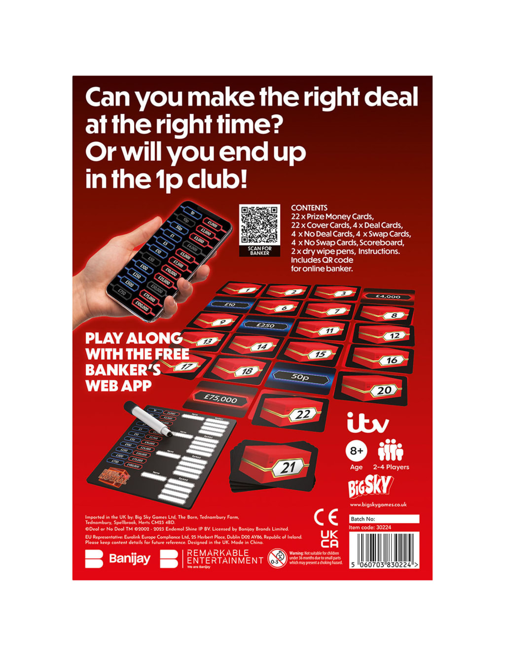 Deal Or No Deal Board Game (8-10 Yrs) 2 of 2