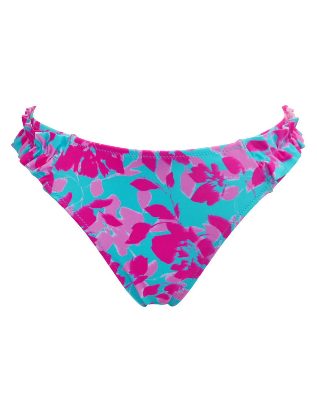 Ocean Breeze Ruffle High Leg Bikini Bottoms 2 of 7