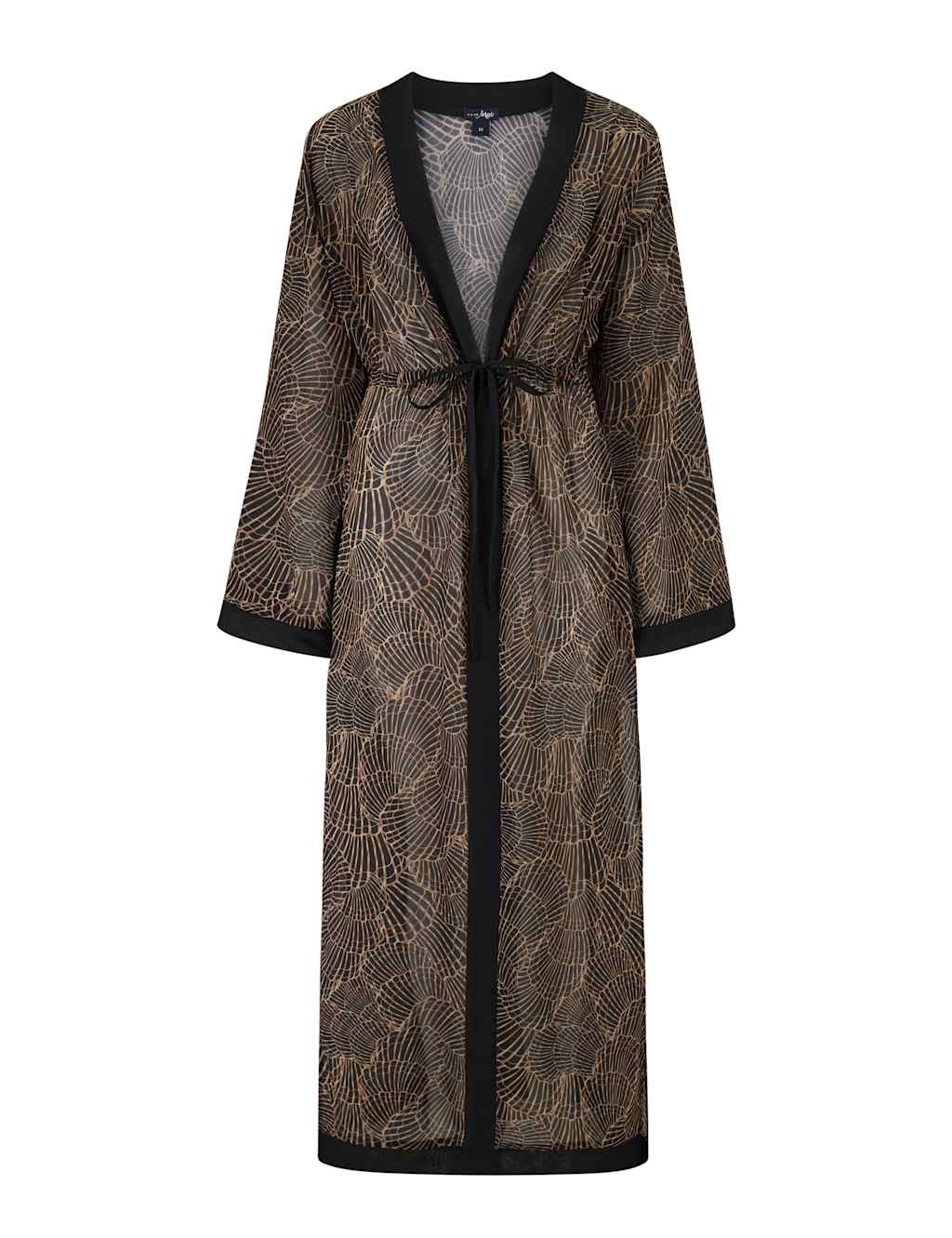 Floral Maxi Kimono Beach Dress 2 of 8