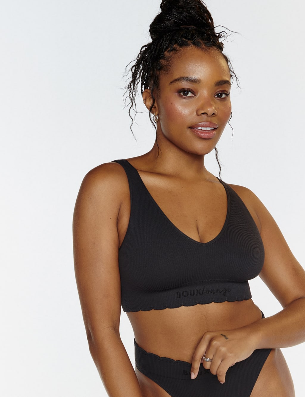 Ribbed Non Wired Seamless Bralette 2 of 8