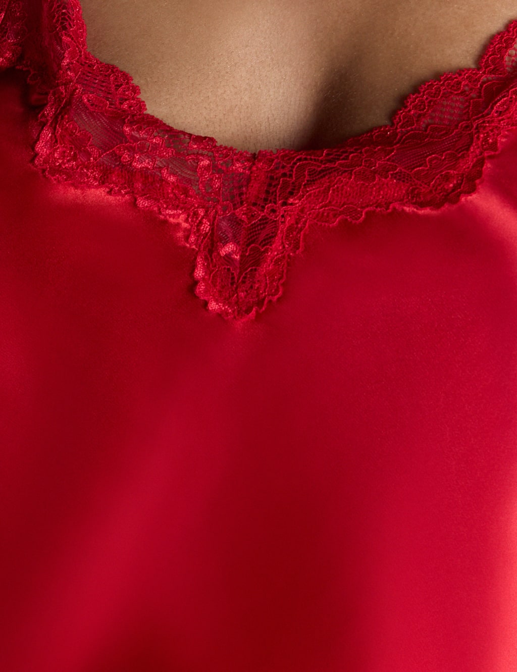 Amelia Satin Lace Trim Cami Set 4 of 5