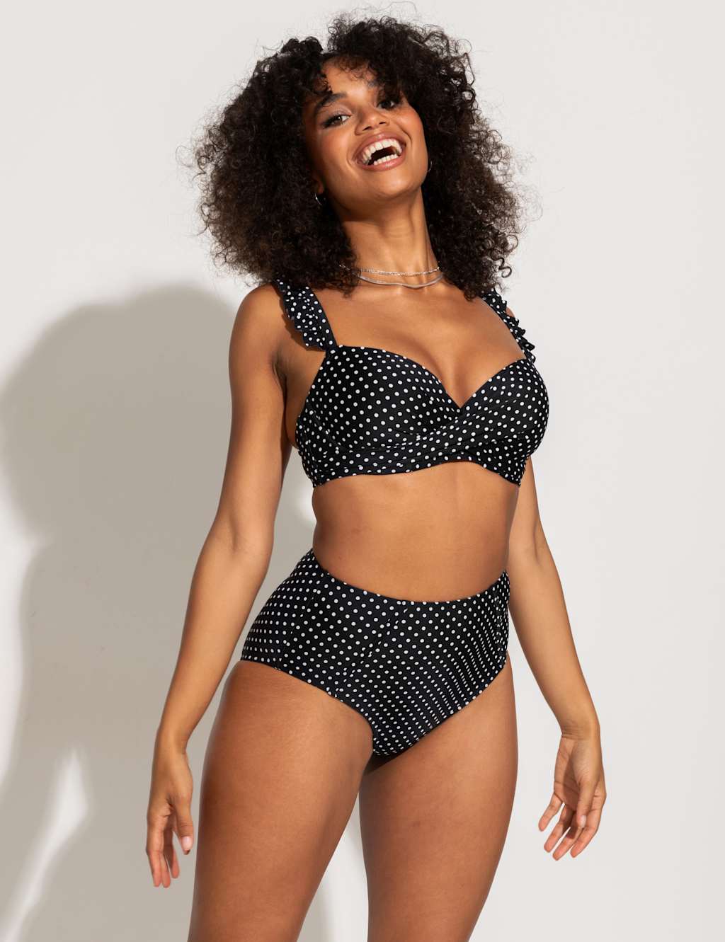 Sicily Polka Dot High Waisted Bikini Bottoms 4 of 6
