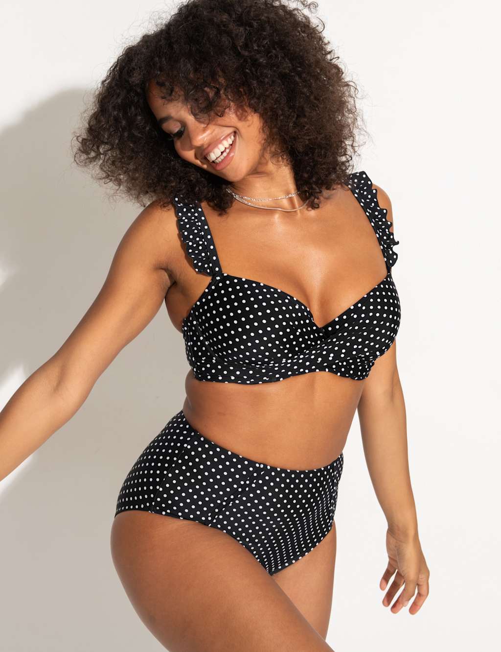 Sicily Polka Dot Padded Wired Bikini Top