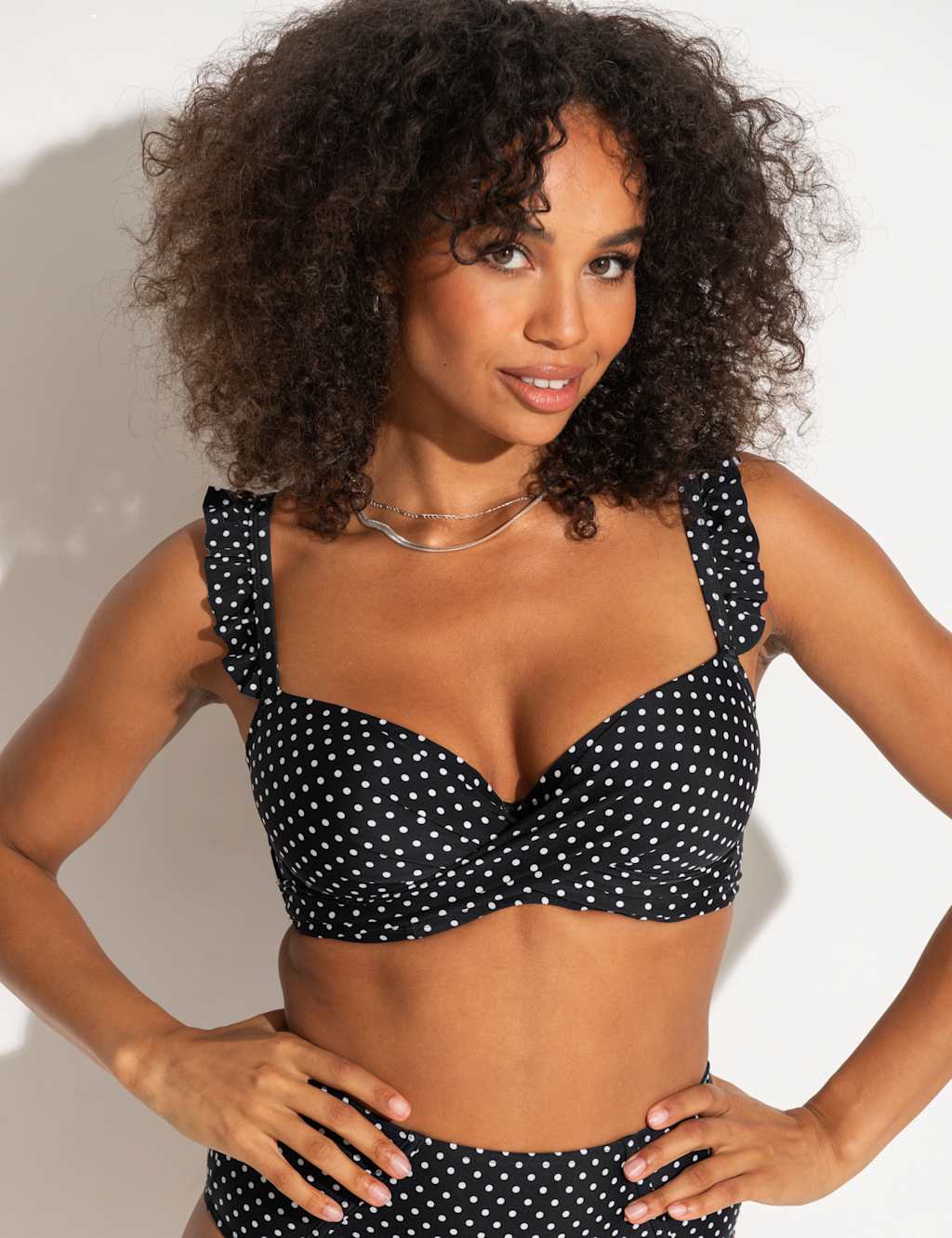 Sicily Polka Dot Padded Wired Bikini Top