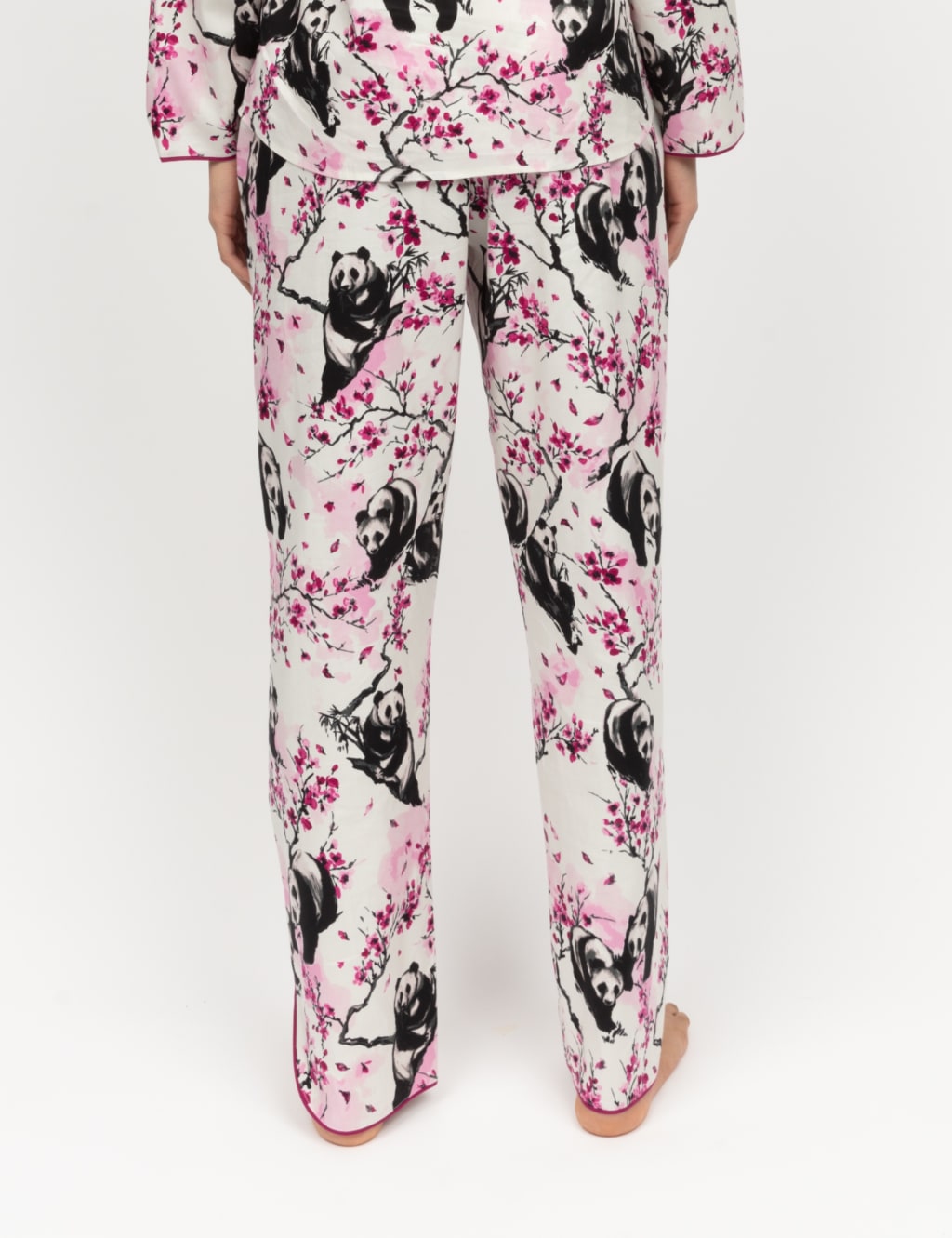 Panda print pyjamas top