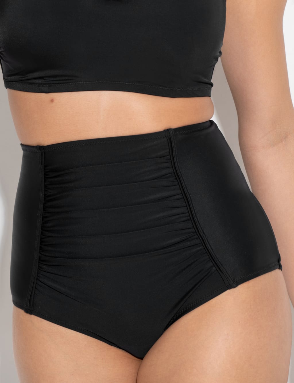 Ruched High Waisted Bikini Bottoms 4 of 6