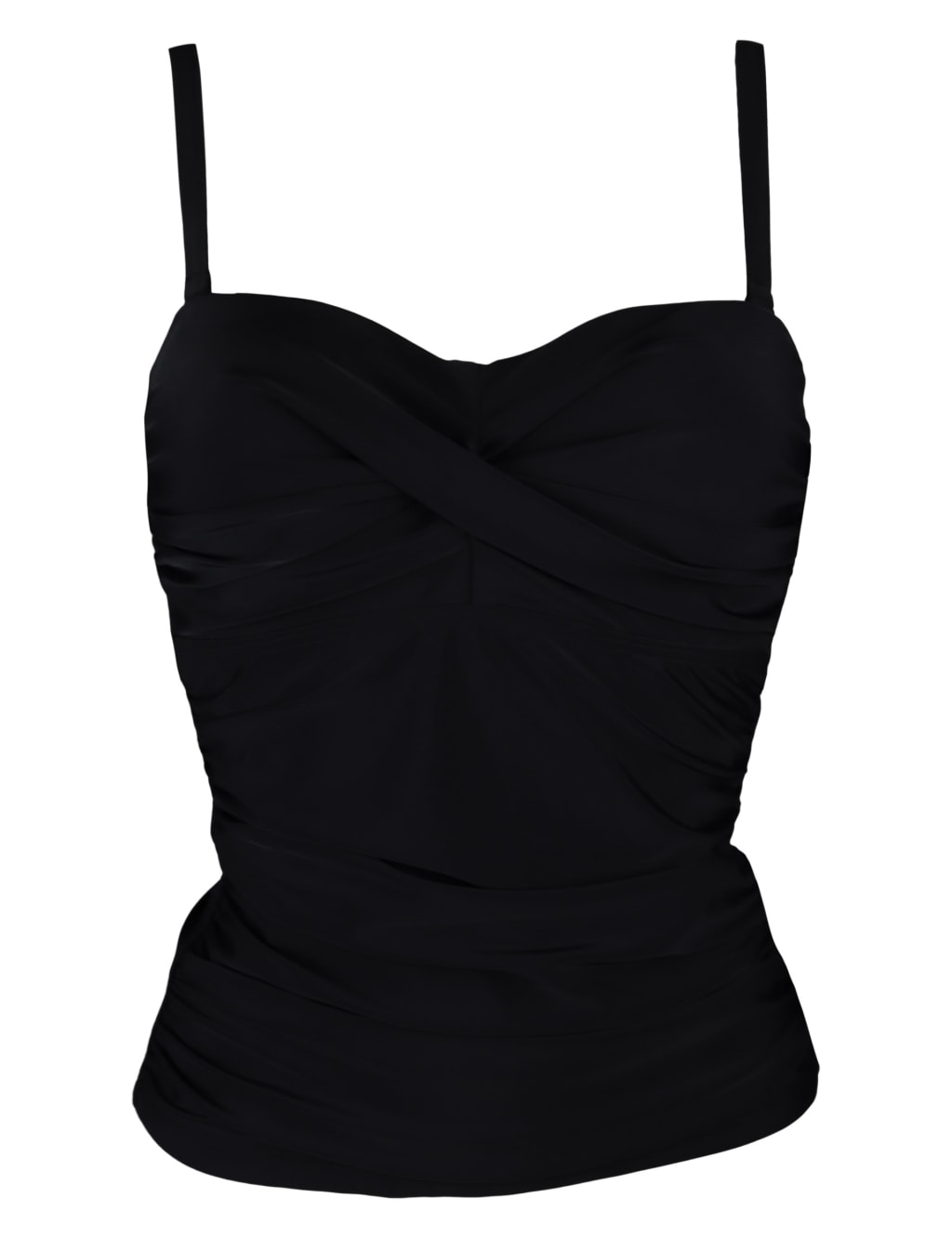 Free Spirit Twist Front Bandeau Tankini Top 2 of 6