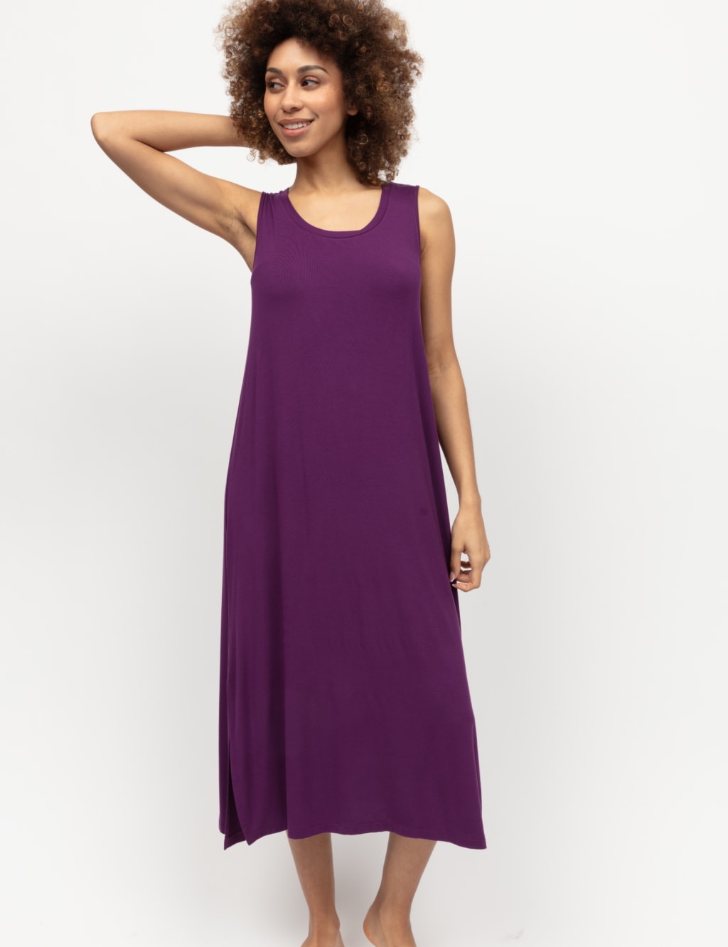 Sleeveless jersey nightdress new arrivals