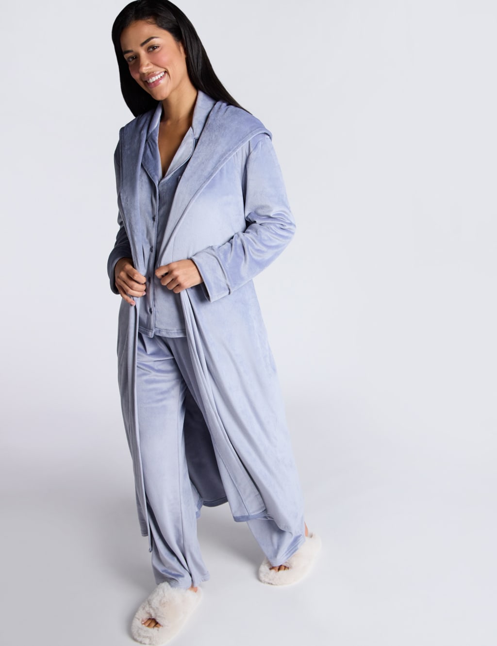 Velour Dressing Gown 3 of 4