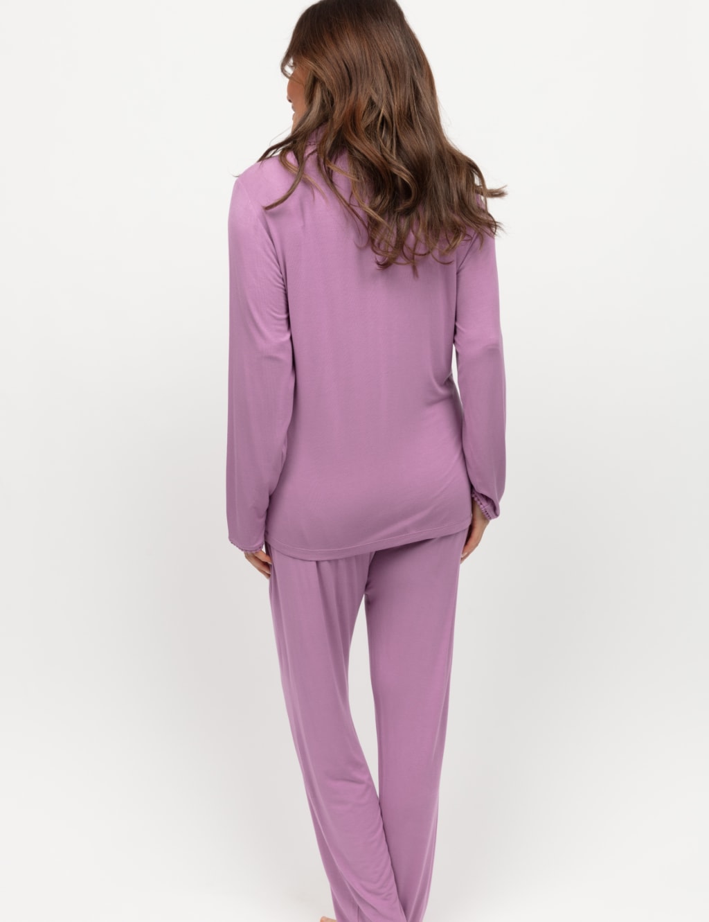 Jersey Revere Collar Pyjama Set