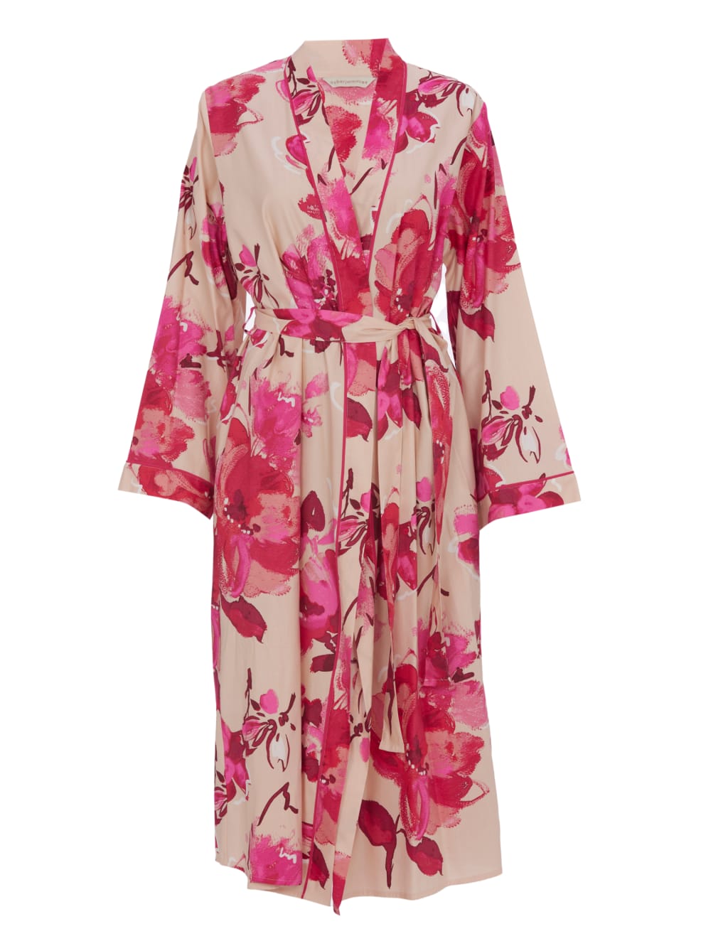Cotton Modal Floral Dressing Gown 2 of 3