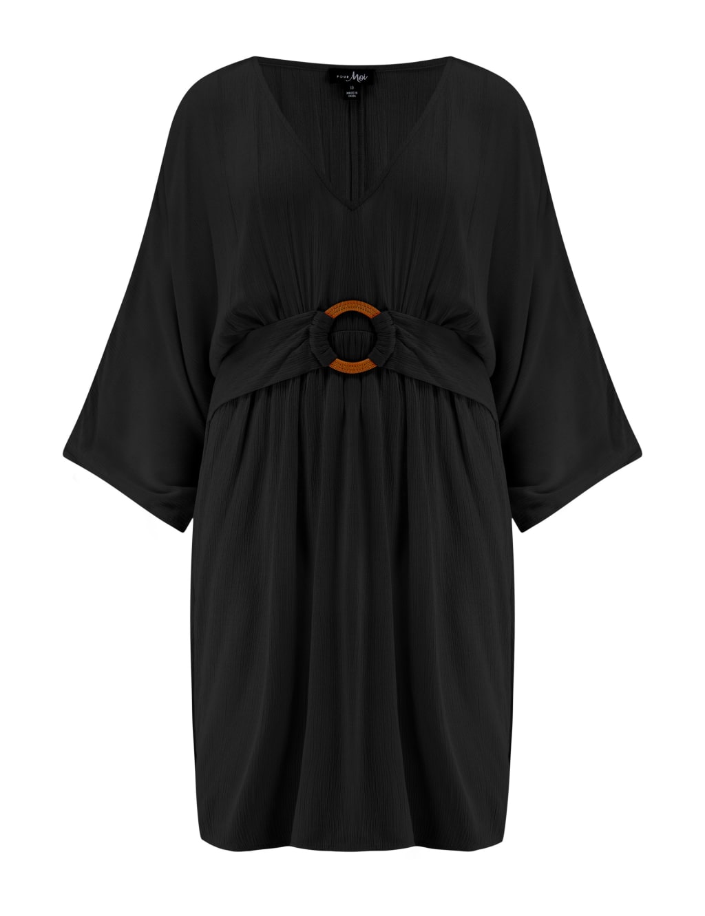 Crinkle V-Neck Beach Cover Up Kaftan 2 of 7