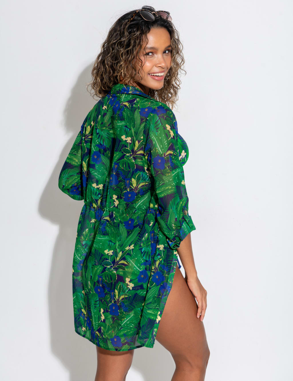 Printed Collared Beach Shirt 8 of 10