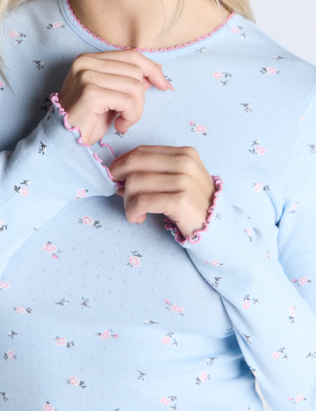 Cotton Rich Ditsy Floral Pyjama Set 5 of 6
