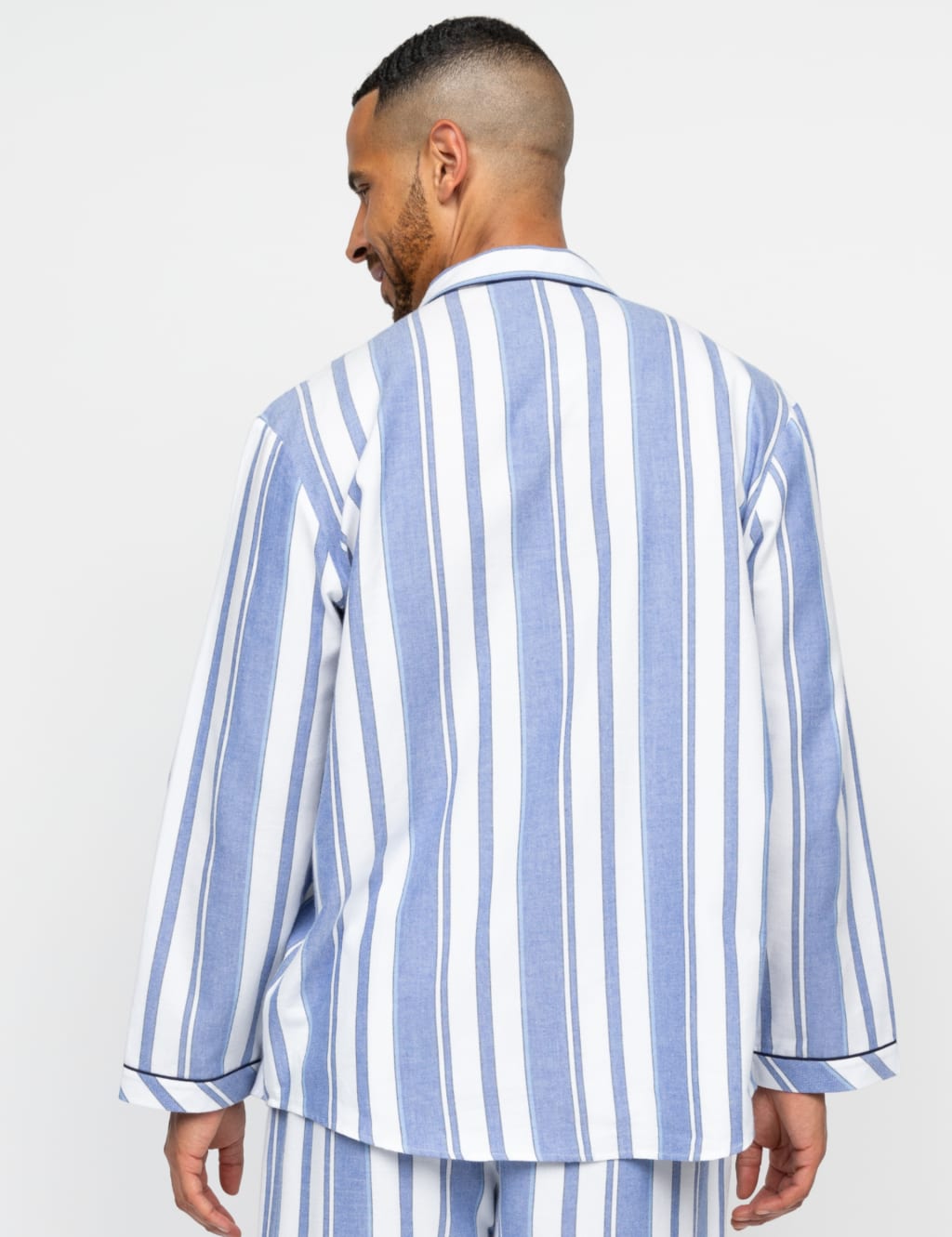 Pure Cotton Striped Revere Pyjama Top 4 of 4