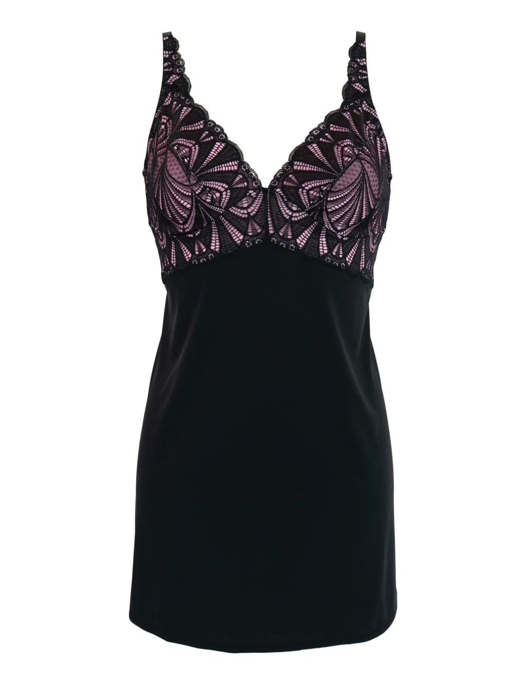 New Romance Lace Detail Chemise 2 of 8