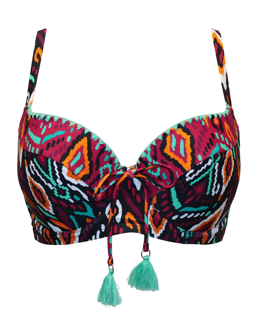 Costa Rica Printed Wired Padded Bikini Top C-G 2 of 8