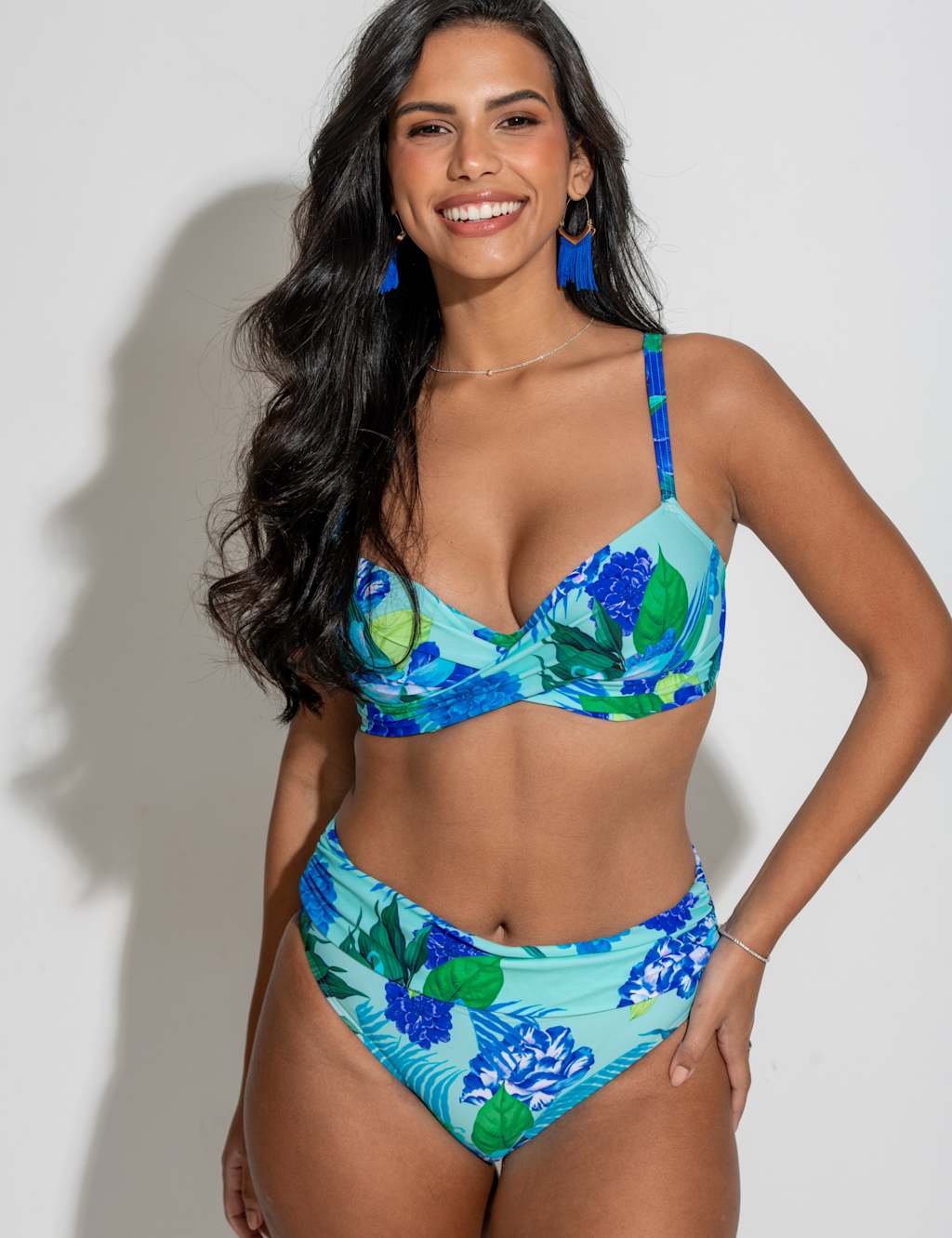 Free Spirit Floral Roll Top Bikini Bottoms 5 of 10