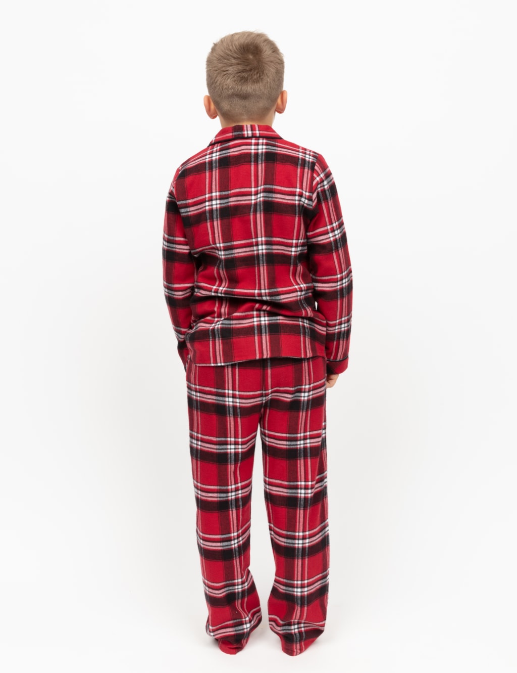 Kids checked pyjamas best sale