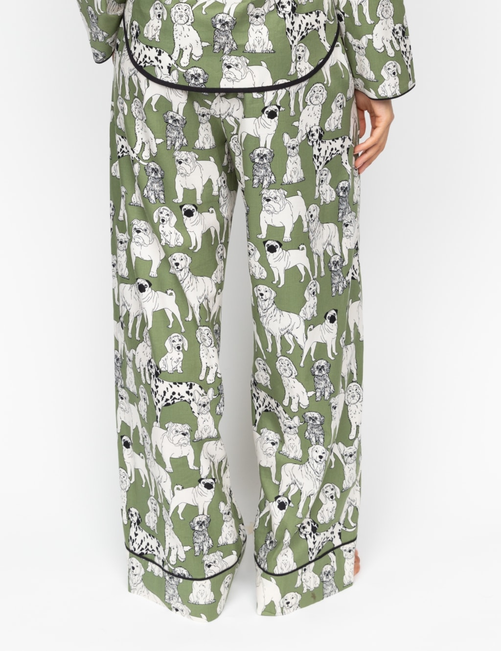 Cotton Modal Dog Pyjama Bottoms Cyberjammies M S
