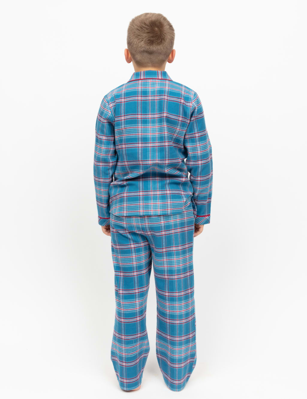 Boys checked pyjamas hotsell